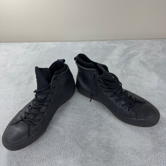 Chuck Taylor All Star 2 Leather Hi Black Sneakers Men’s Size 11 US - 153571C - Picture 14 of 16